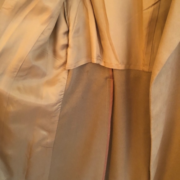 Kenneth Cole Ultra Suede Trench Coat, Camel Color, MED - Picture 5 of 10